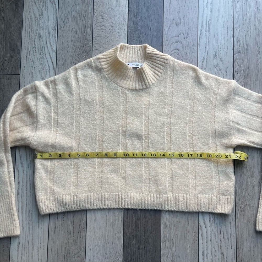Zara Beige Ribbed Knit Top - Picture 5 of 7